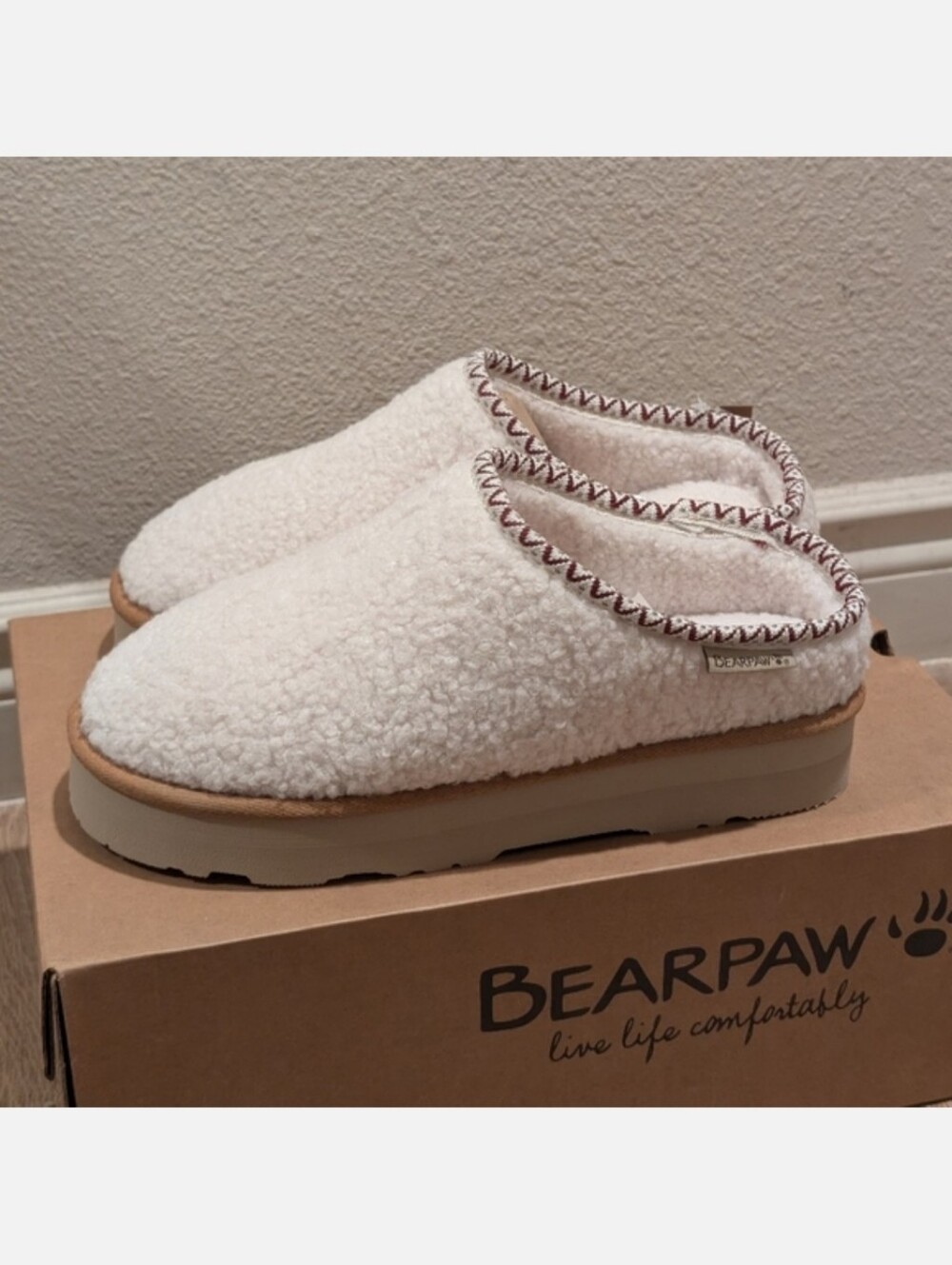 BEARPAW Snuggle Martis Womens Slippers Size 8
